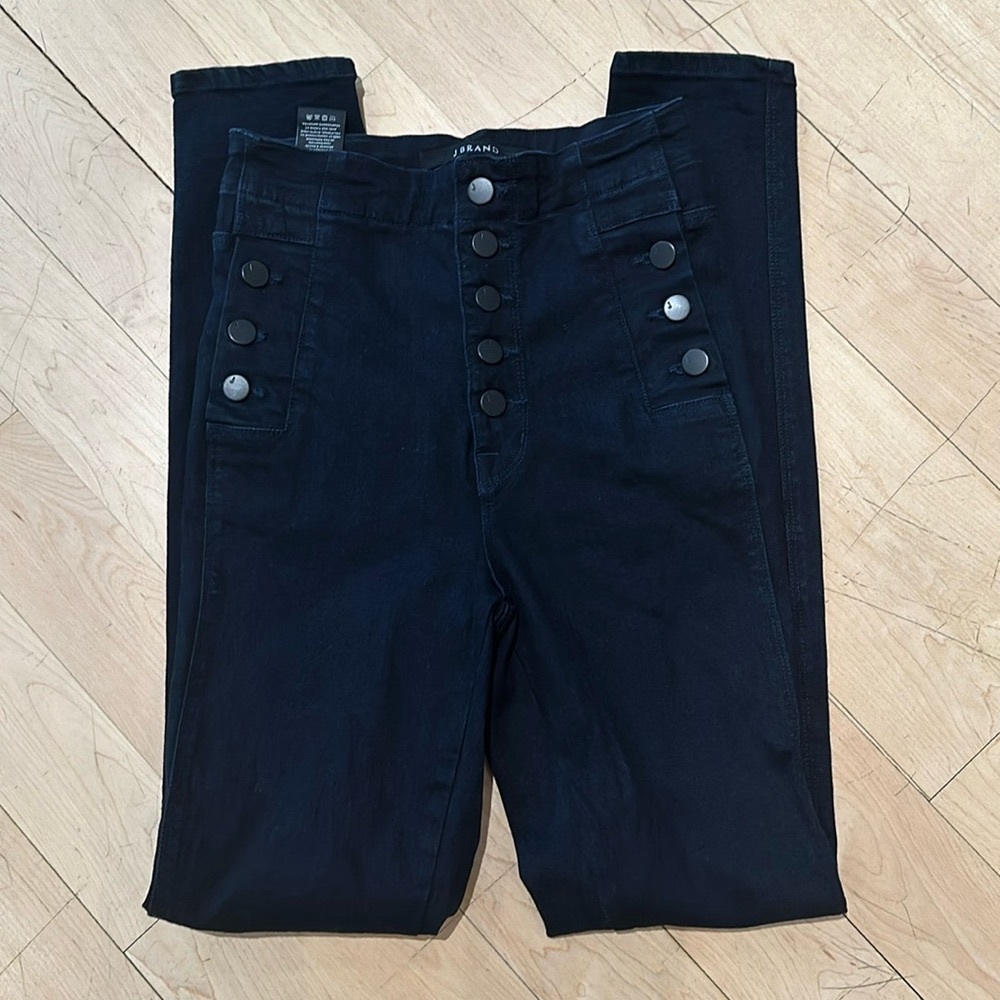 J Brand Natasha Jeans - high waisted sailor front button